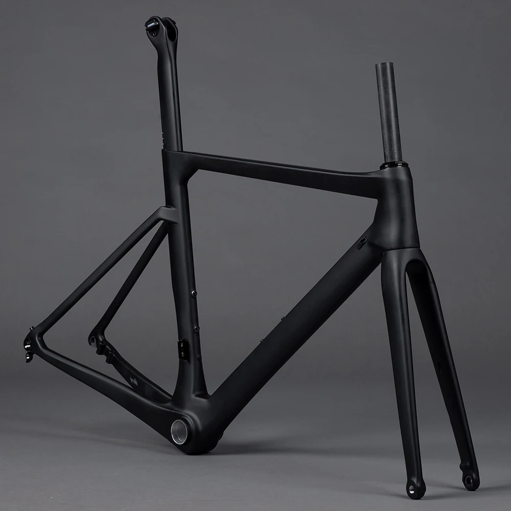 

Carbon Fiber Road 700C Frame Bike AERO Road rame Flat mount Disc Brake AERO Bicycle Frame Bike FM169-F
