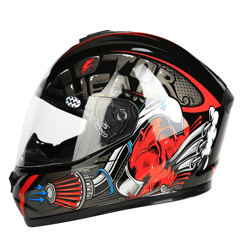 Новые оригинальные высококачественные шлемы с полным лицом, зимний теплый мотоциклетный шлем Casco мотоциклетный шлем - Цвет: a4