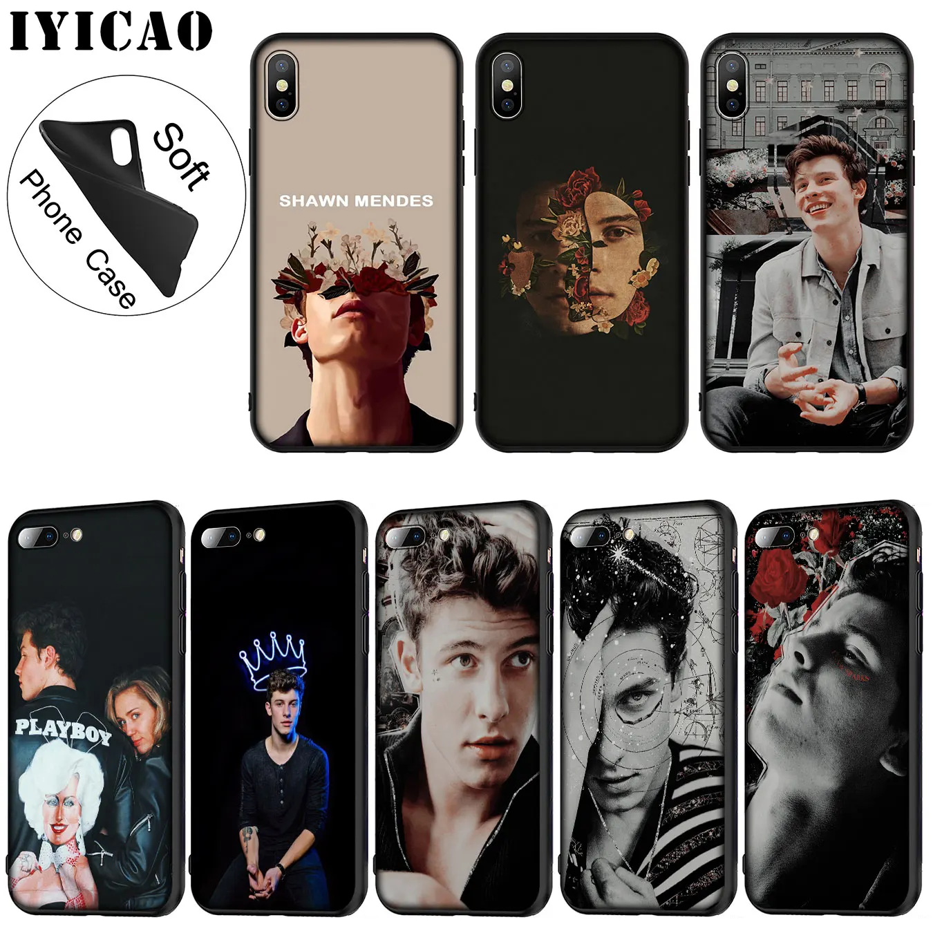 IYICAO Shawn Mendes Мягкий силиконовый чехол для телефона iPhone XR X XS 11 Pro Max 6 6S 7 8 Plus 5 5S SE TPU