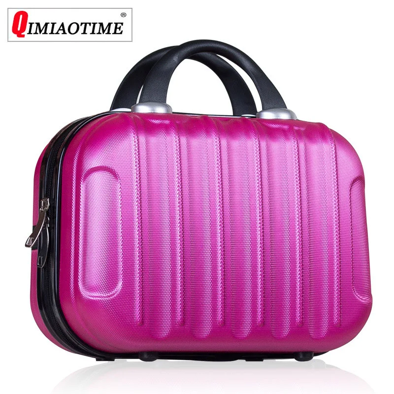 

2018 New Mini Portable Suitcase Makeup Case CosmeticTravel Organizer Professional Bag Womens Fashion ABS Casual Toiletry Box