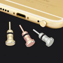 gadgets for phone 2 in 1 Sim Card Tray Eject Pin Tool & 3.5mm Earphone Jack Phone Metal Dustproof Cap Gadget For iPhone/Android