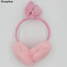 Женские зимние наушники с натуральным кроличьим мехом, теплые наушники с милыми ушками, русские женские меховые плюшевые наушники с натуральным мехом