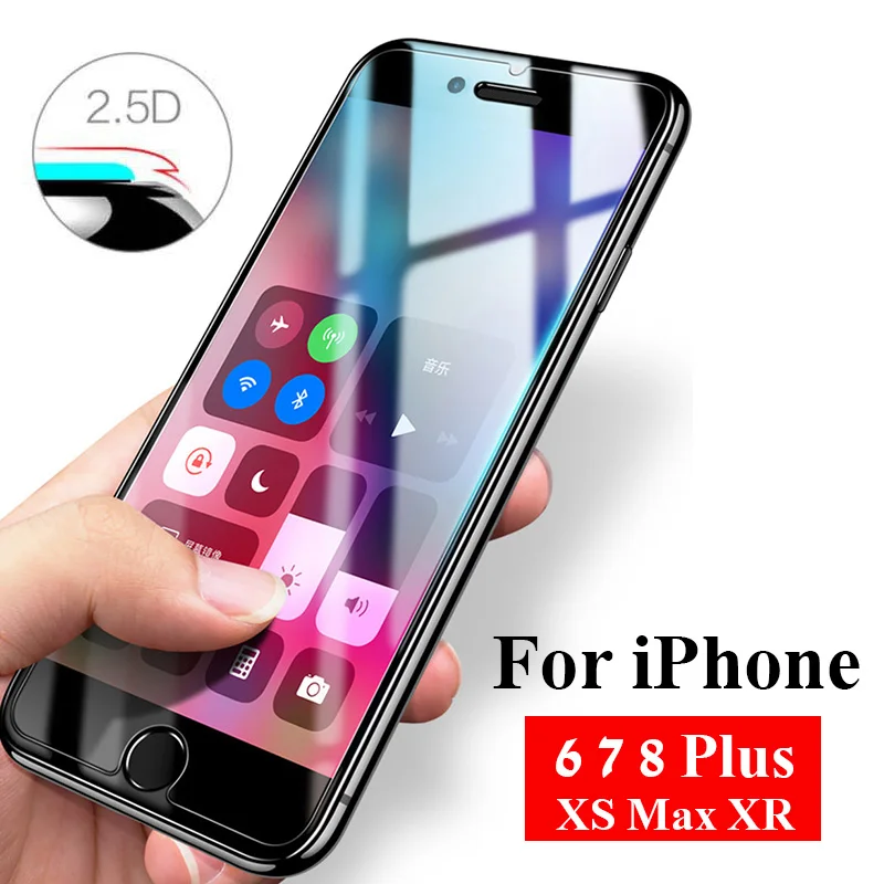 Защитное стекло для iPhone 7 8 6 s plus 5S 4S XR XS Max X Закаленное Стекло aphone 10 10s 10r s5 s6 защита