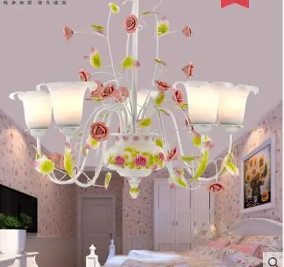 

European Garden chandelier, creative personality, bedroom, dining room, living room, lamps and lanterns, warmth, romance,