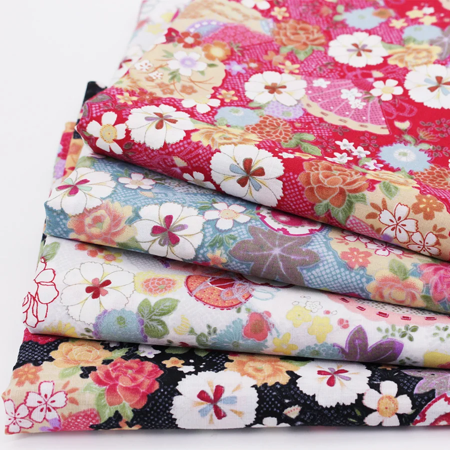 

CMCYILING Printed Cotton Fabric For DIY Patchwork Fabric Quilting Sewing Cloth Tissu Tilda Fabrics Japanese Fabric