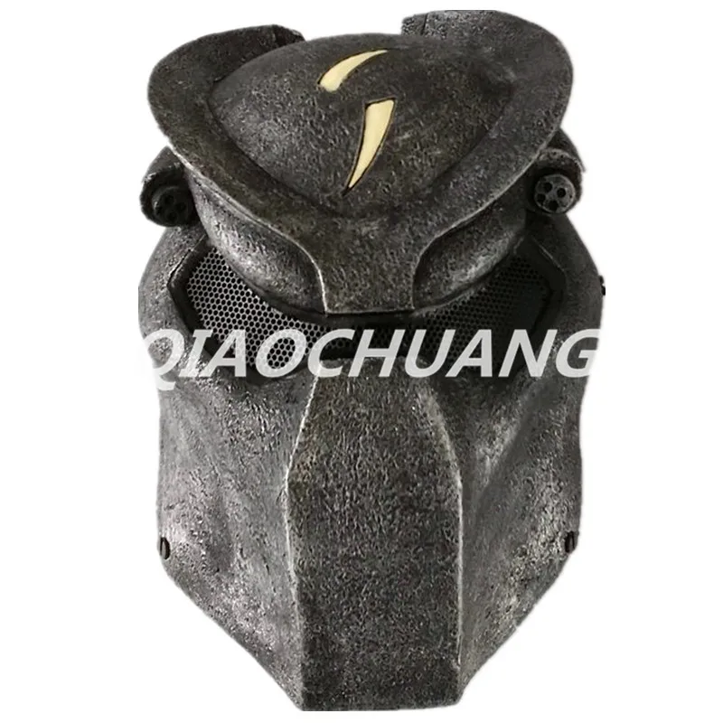 

Alien vs Predator Mask Breathable Full Face Mask Predator Helmet Halloween Cosplay Horror Helmet Alien Halloween Props Boxed