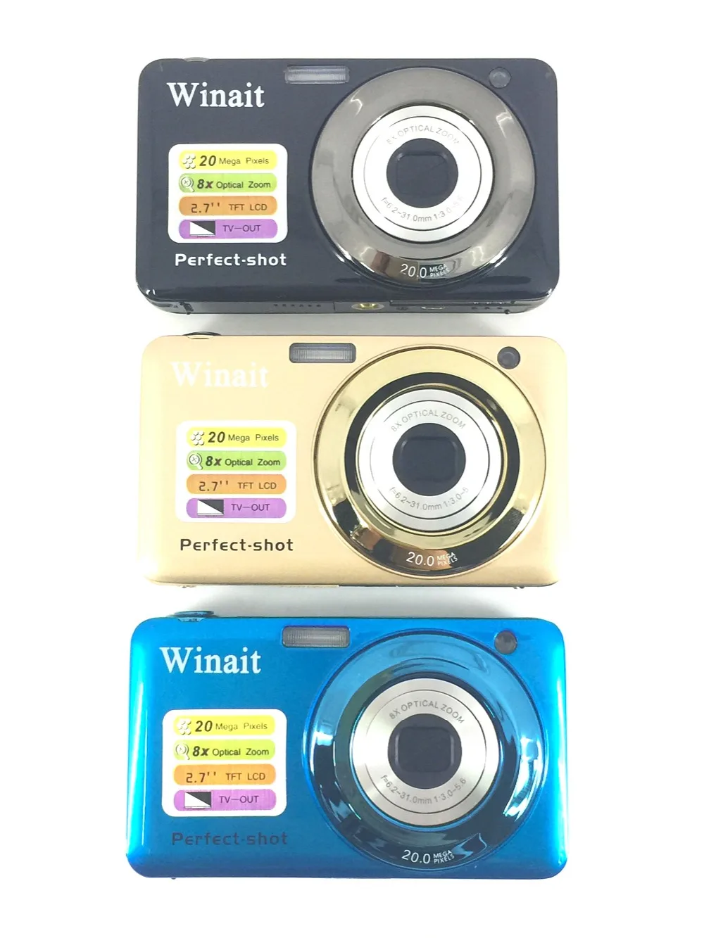 

2017 Newest Promotion Compact Digital Camera 20MP 8x Optical Zoom Professional Digital Camera 2.7" 720P HD Mini Camera DC-V600