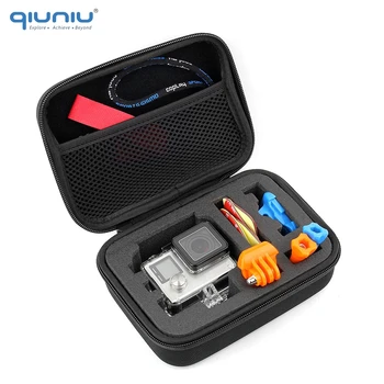 

QIUNIU Portable Small Bag Case Collection Protective Shockproof Camera Carry Box for GoPro Hero 6 5 4 3+ for SJCAM for Xiaomi Yi