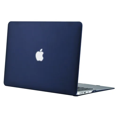 Твердый чехол Mosiso для Macbook Air, 13 дюймов,,,,,, матовый чехол, чехол для Mac Air 11+ силиконовый чехол для клавиатуры - Цвет: Navy Blue