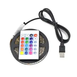 USB света с 5050RGB витые бусины DC5V с мини-контроллер 30 огни