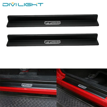 

Auto Car Door Sill Strip Guard Doors Plate Scuff Protection Front Rear 4 Door Step Scratch Sticker Cover For Jeep Wrangler JK