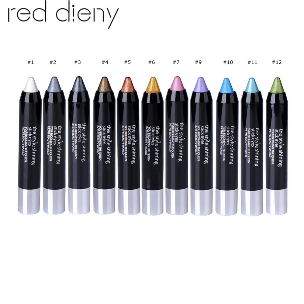 1pcs 12colors Glitter Eye Shadow Eye Liner Eyeliner Pencil Long-lasting...