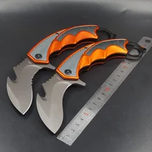 Karambit нож складной тактический нож многофункциональный для выживания охоты на открытом воздухе кемпинга карманные ножи самообороны EDC Многофункциональный инструмент