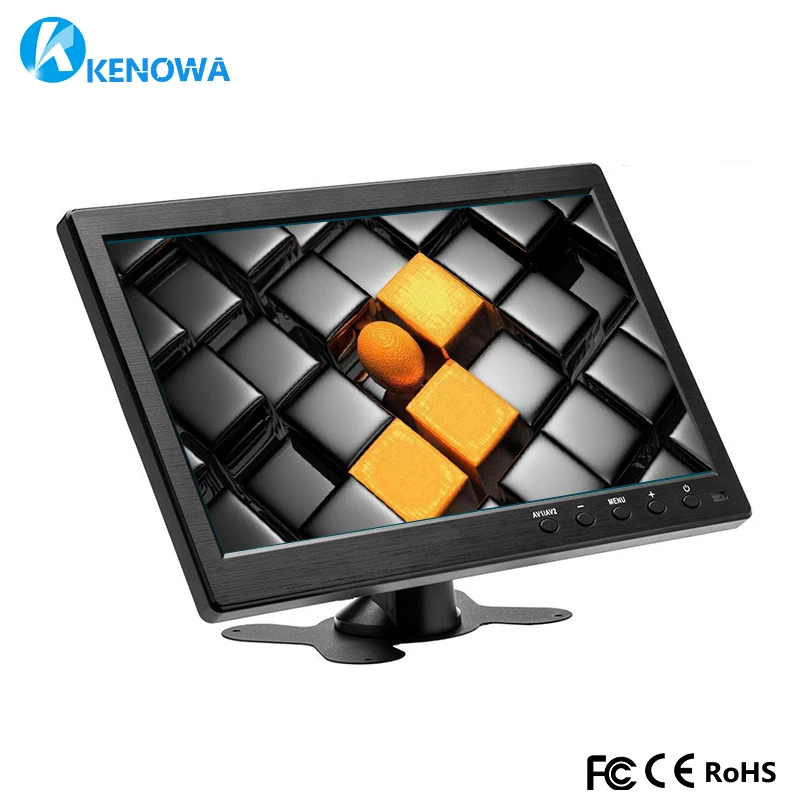 

10.1 Inch IPS LCD Portable Monitor HD Resolution HDMI VGA Gaming Monitor with Build-In Speakers for Xbox360 Raspberry Pi PS3/PS4