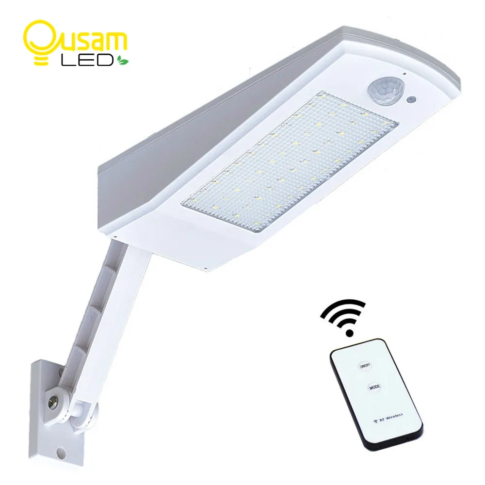 

Solar Powered 900LM Solar Light 48LED Bulb Wall Lamp With Remote Control PIR Sensor Motion 4 Modes Adjustable Waterproof