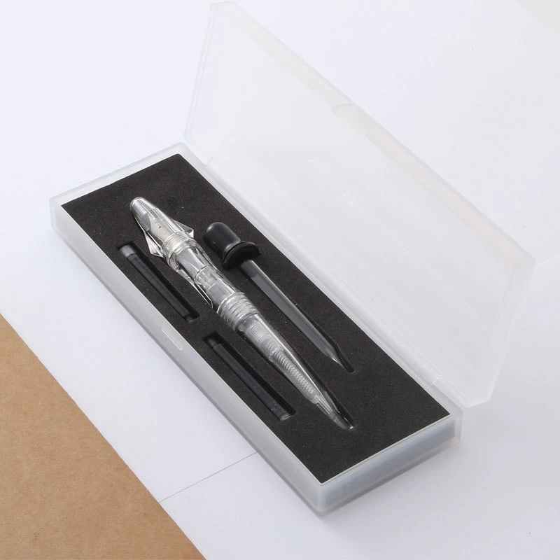 

Gift Box Set Piston Fountain Ink Pen Stationery Store Student Teacher Escritorio School Supply Office Item Papeleria Calligraphy