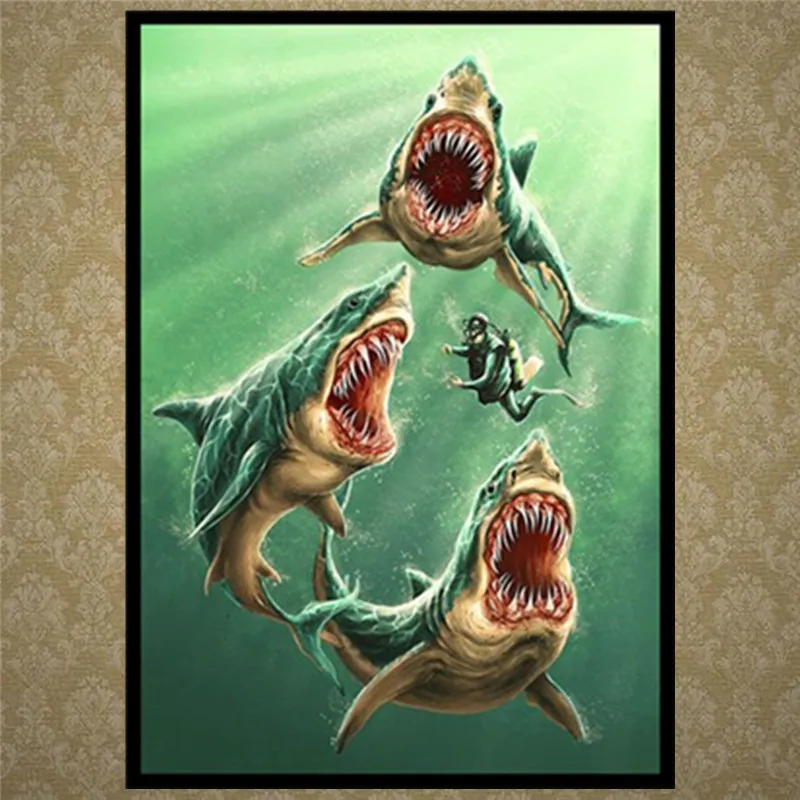 

Diamond Cross Stitch/5D DIY Full Round Diamond Undersea Embroidery / Sticker Home Decor
