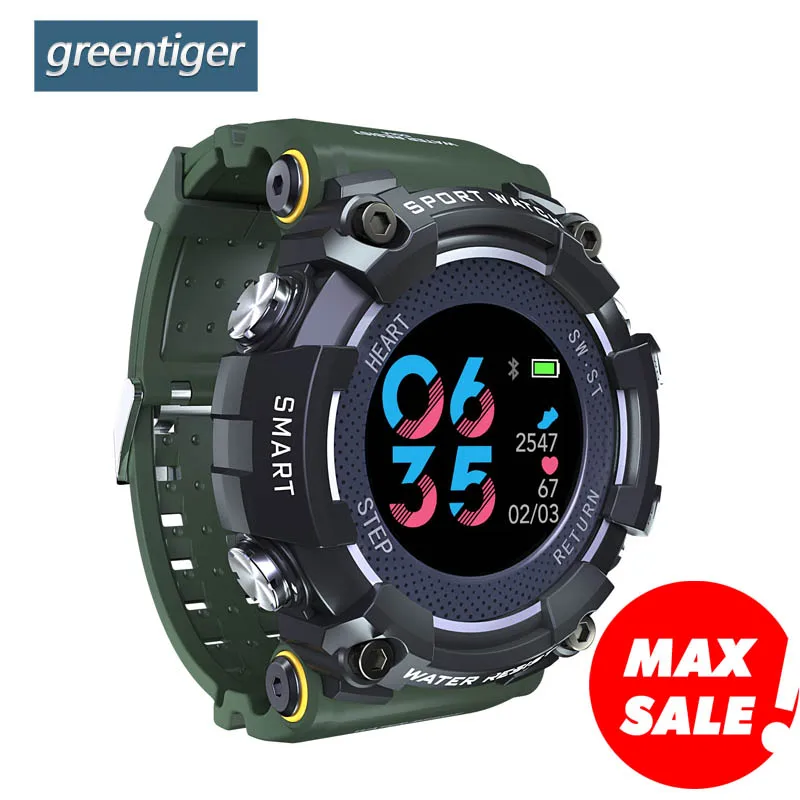 

Greentiger Color Screen MX16 Sport Smart Watch IP68 waterproof Heart Rate Monitoring Fitness Smartwatch Men Women Android IOS