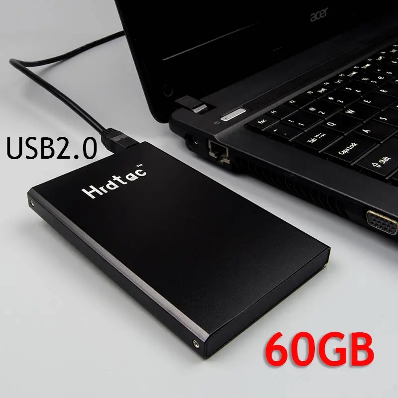 100% Внешний жесткий диск 60 г/гб USB 2 0 5 &quotпортативный внешний HDD 60g hd disco duro externo |