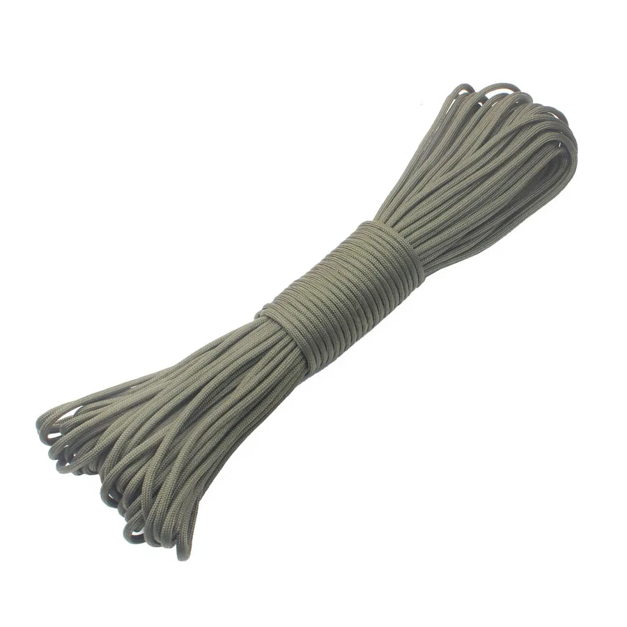 Camping sky 550 Paracord 9 strand 100FT Mil Spec type III Paracord 550 парашютный шнур выживания верёвка для скалолазания на открытом воздухе для охоты - Цвет: army green