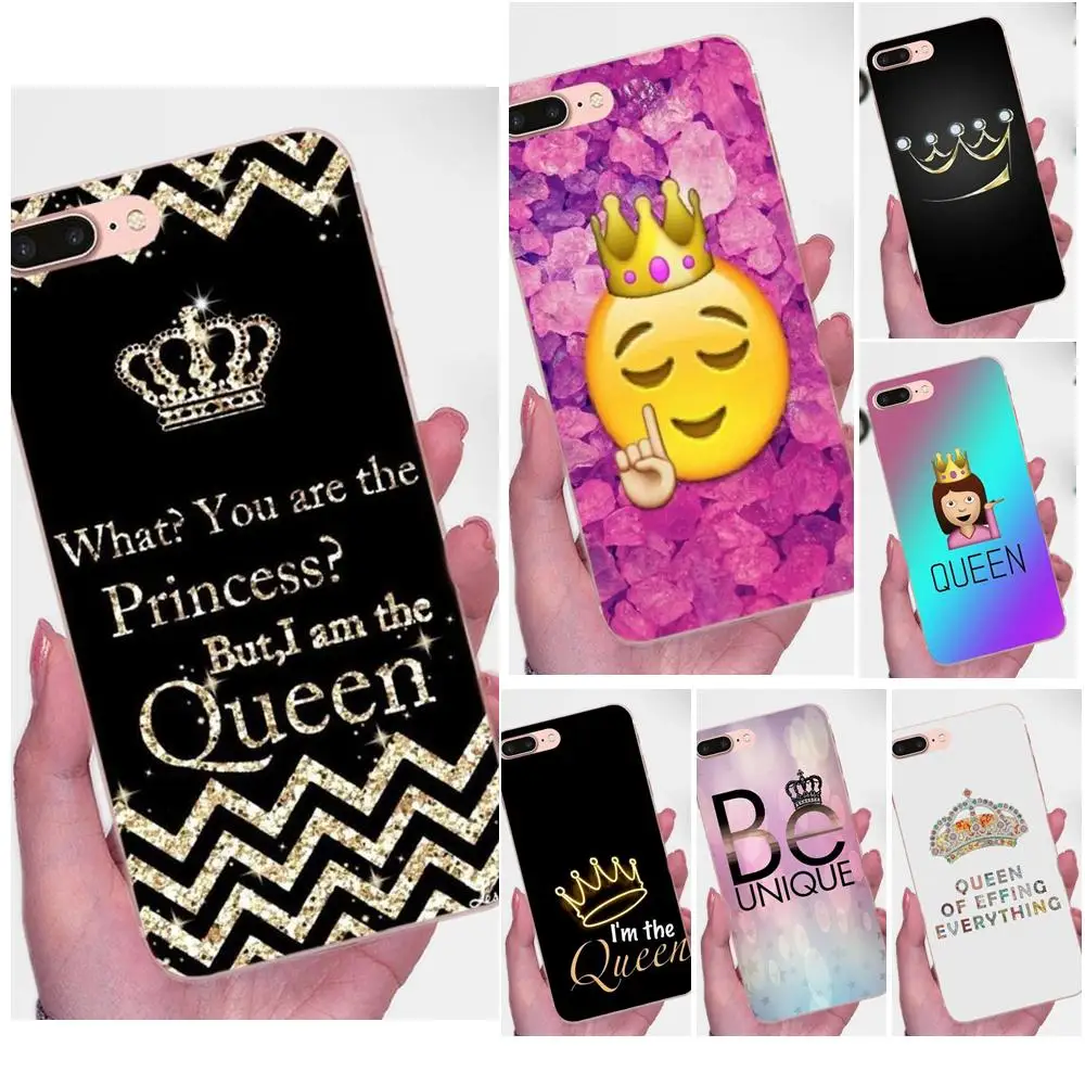 cheap Princess Queen King Crown For Huawei P7 Honor 4C 5A 5C 5X 6 6C 6A 6X 7 7X 8 9 V8 V10 Y3II Y5II Y6II G8 Play Lite