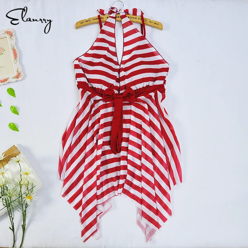 Günstige 2017 Plus Size Bademode Swim Rock Frauen Streifen Einteilige Sexy Badeanzug Gepolsterter Bh Badeanzug xl 6xl Weibliche Große größe Beachwear