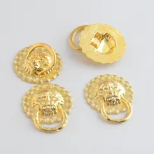 Free Shipping 20PCs Golden Jewelry Wooden Box Pull Handle Dresser Drawer For Cabinet Door Round 20mm