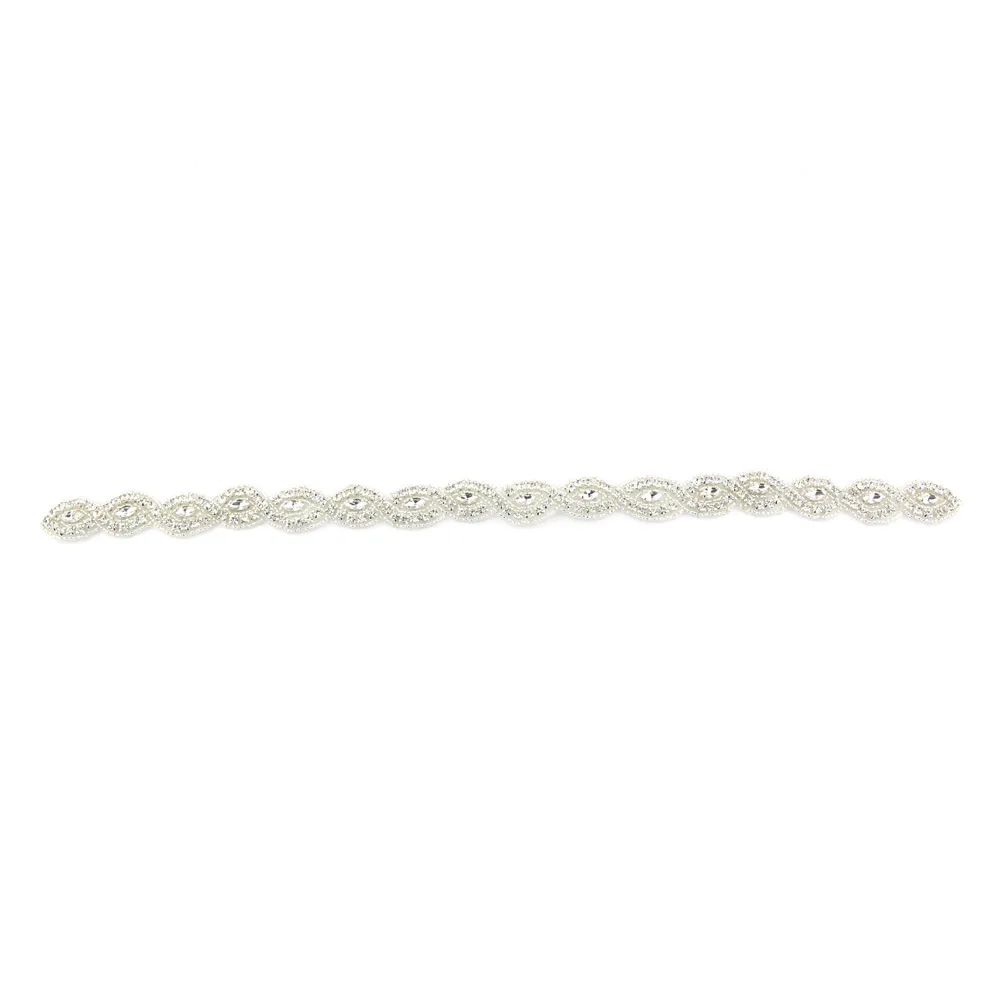 

Inofinn Z13 Rhinestones Evening Party Gown Dresses Accessories Wedding Belt Sashes,Bride Waistband Bridal Sashes Belts