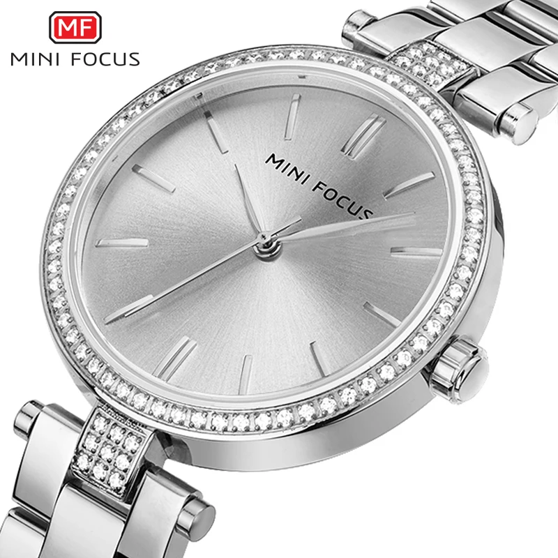 

MINIFOCUS Women Watch 2018 Woman Fashion Casual Watch Ladies Stainless Steel Waterproof Wristwatch Female Rose Gold Quartz Clock