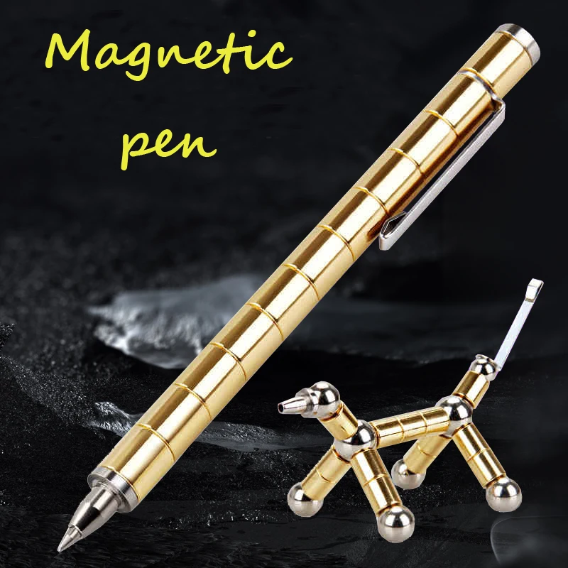 2018 Magnetic Polar Pen Metal Magnet Modular Think Ink Toy Stress Fidgets Antistress Focus Hands Touch