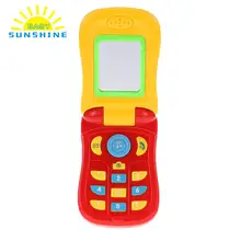 Coolplay красочный игрушечный телефон детский музыкальный сотовый телефон игрушка музыкальный мобильный телефон игрушка с подсветкой и зеркалом