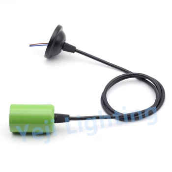 

Hot sale Mini ceiling rose with E27 Edison retro colorful lamp holder for ceiling lamp chandelier lighting accessories green