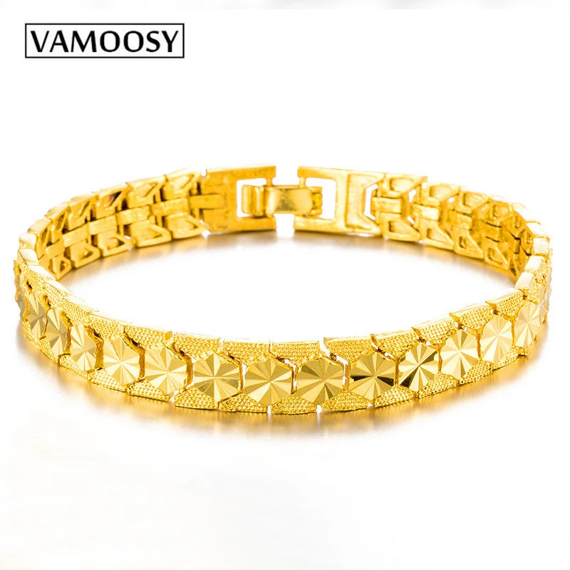 Dubai Bracelet for Women Men wedding Gold Jewelry Vintage Bracelets
