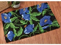 3th защелка крюк комплект коврик для пола коврик на подушку самодельный цветок поделка крестиком рукоделие Вязание ковер вышивка - Цвет: Светло-серый