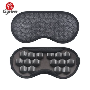 

BYRIVER Free Shipping Germanium Tourmaline Nature Jade Stone Relax Sleep Eye Mask Travel Office Using