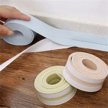 ПВХ водонепроницаемый плесени доказательство клейкая лента, кухня ванная стена уплотнительная лента соединение радиатора щелевая наклейка угловая линия