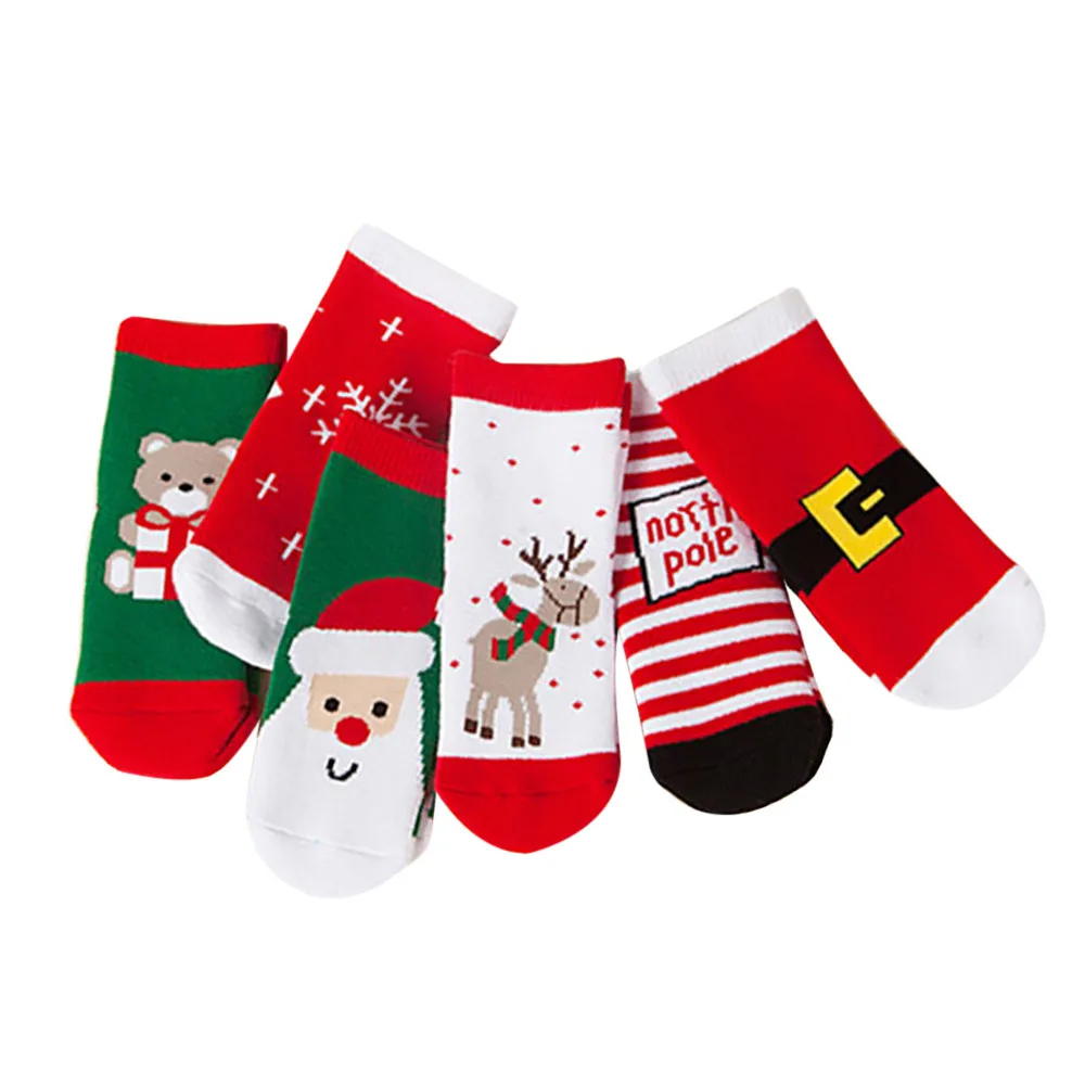 6 пар От 1 до 3 лет-зимних носков Детский Рождественский носок Meias толстые теплые шерстяные удобные Hocoks Chaussette Soxs# ZB