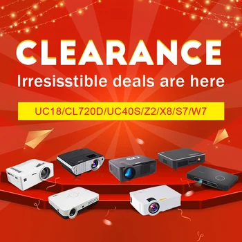 

TouYinger Low price Clearance Crazy Sale Best price UC40 S7 Z2 W7 CL720D X8 projector for Home theater DLP Win10 3D HDMI USB