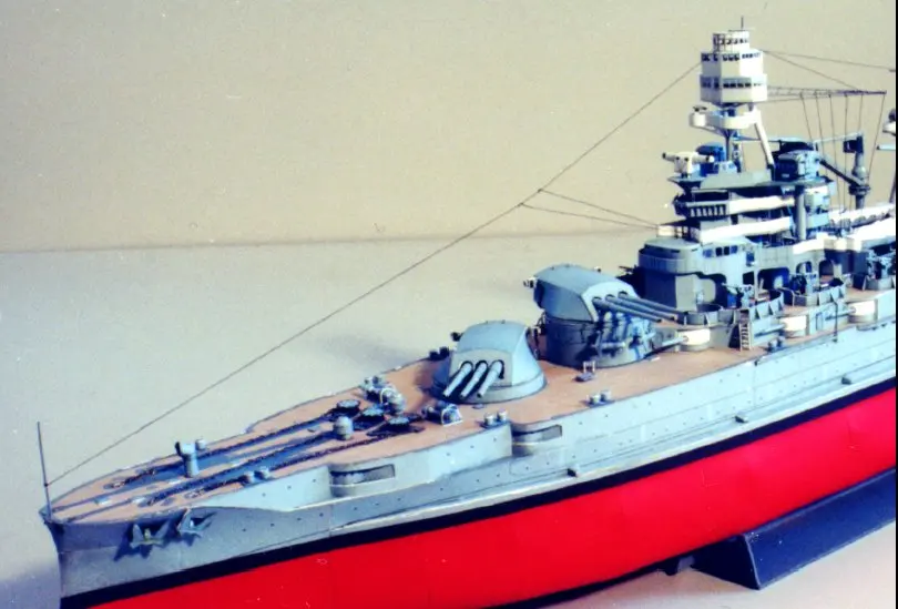 DIY Бумажная модель 1:250 USS Arizona линкор Императорского японского флота собрать бумажное ремесло 3D игра-головоломка модель набор игрушек