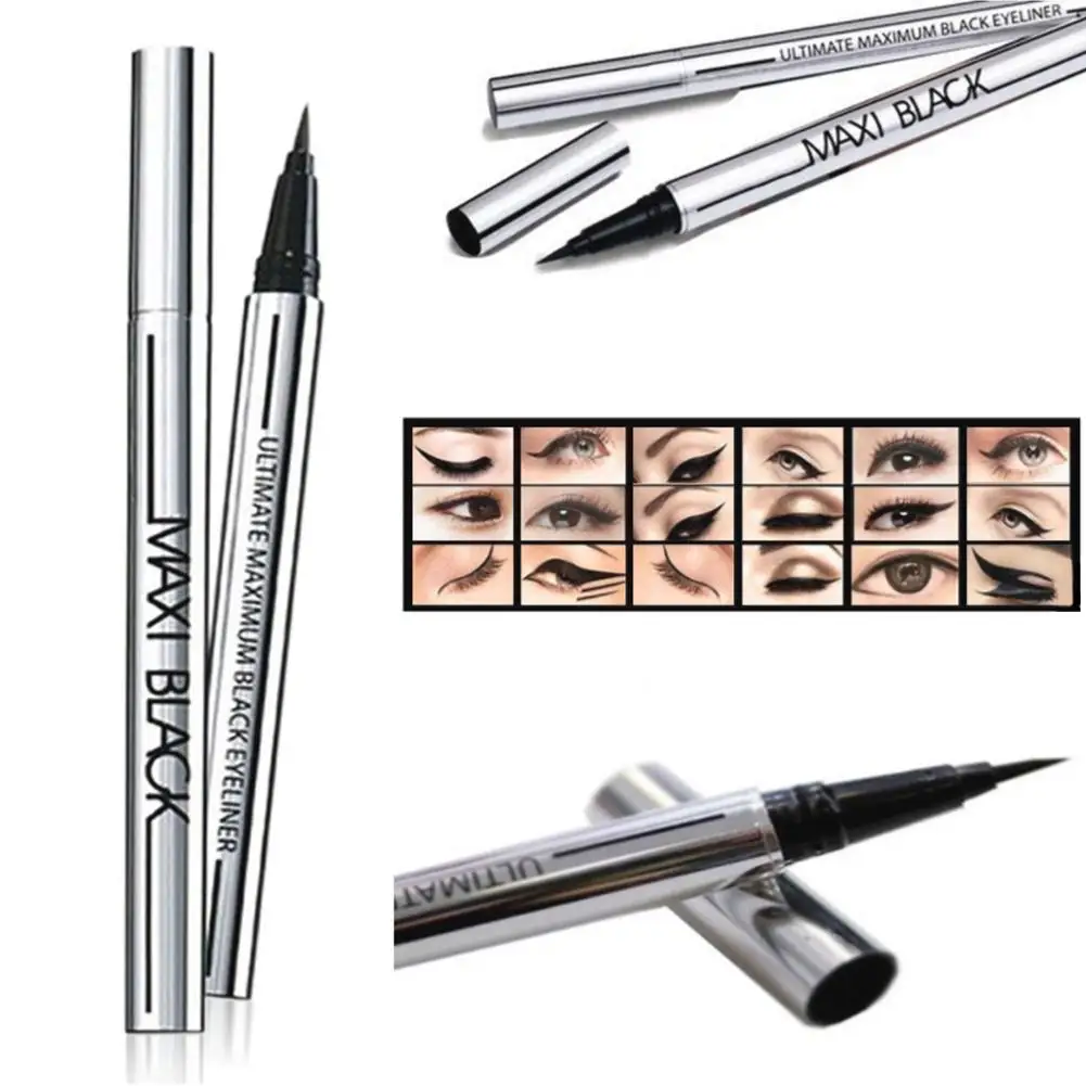 Eyeliner Quick-drying Waterproof Not Smudge-free Eyeliner Liquid Silver Red Tube All Day High Waterproof Makeup Liquid Eye Liner