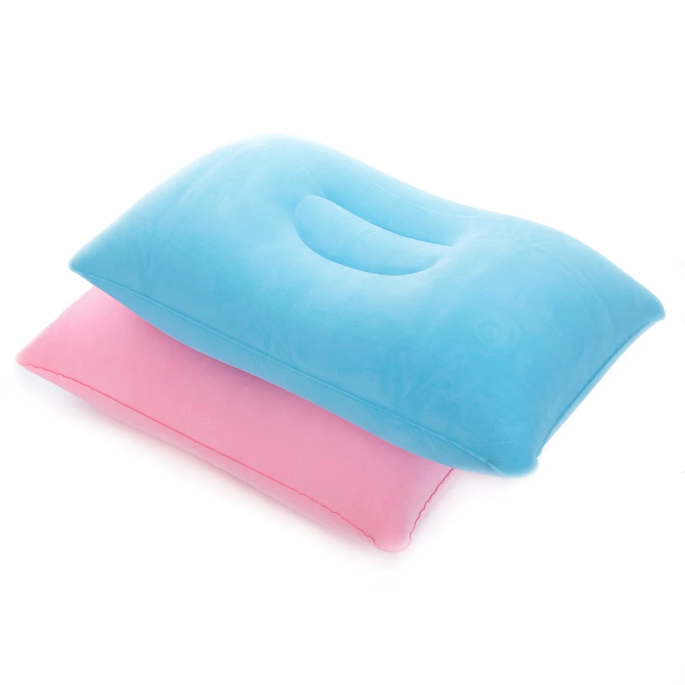 Air Blow Up Pillow Inflatable U Shape Pillow Cushion Soft PVC Washable