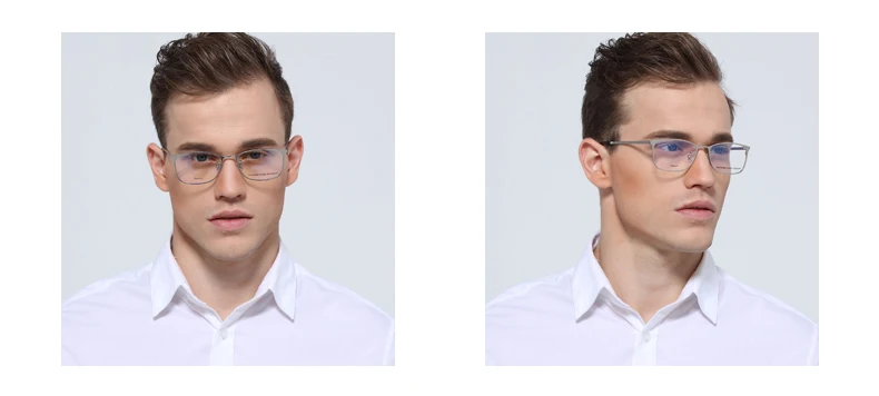 EE Новые Очки Кадров Мужчин Бренд Дизайнер Очки Оправы Titanium Очки Full Frame Прозрачные Линзы Очки