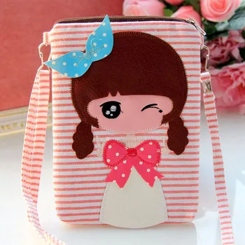 

Canvas cartoon women's small coin purse children wallet female phone bag money pouch carteira feminina bolso bolsa for girls