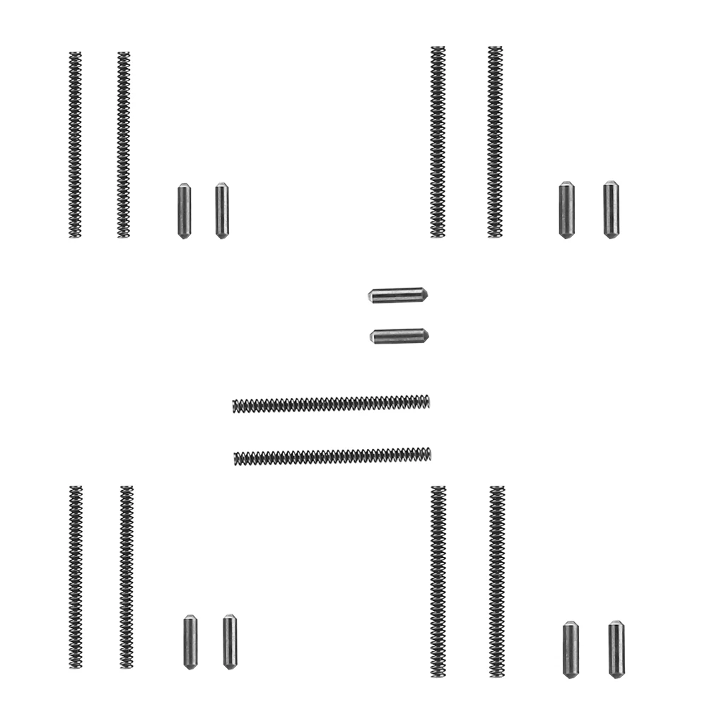 Magorui 5x set Mil-Spec. 223/5. 56. 308/7. 62 Extended Take Down Pivot Pins w/Detent and Spring