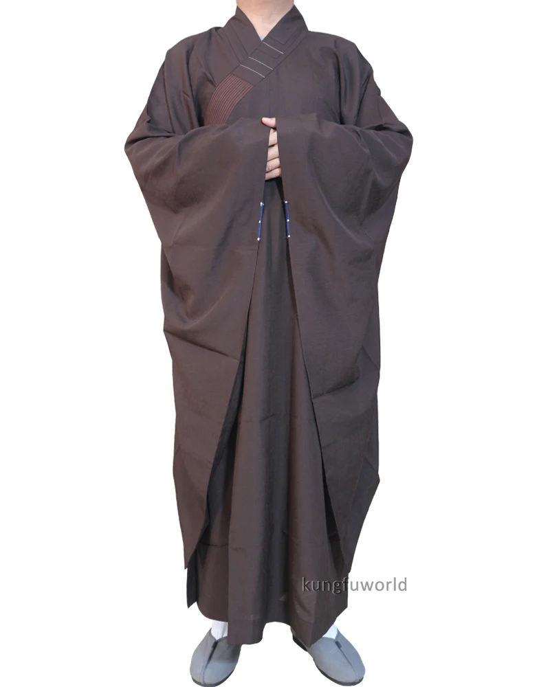 Custom Tailored Extra Big Size Buddhist Monk Dress Haiqing Robe Meditation Suit 