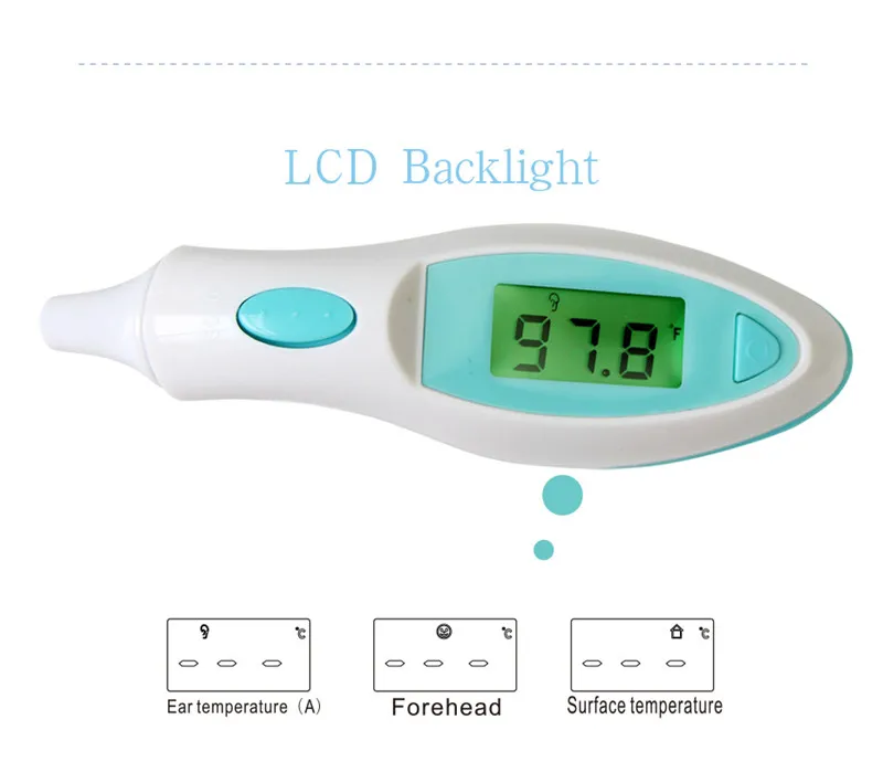 MBOSS термометр для измерения температуры тела, инфракрасный ЖК-дисплей для детей, лоб и уха, Бесконтактное устройство для измерения температуры