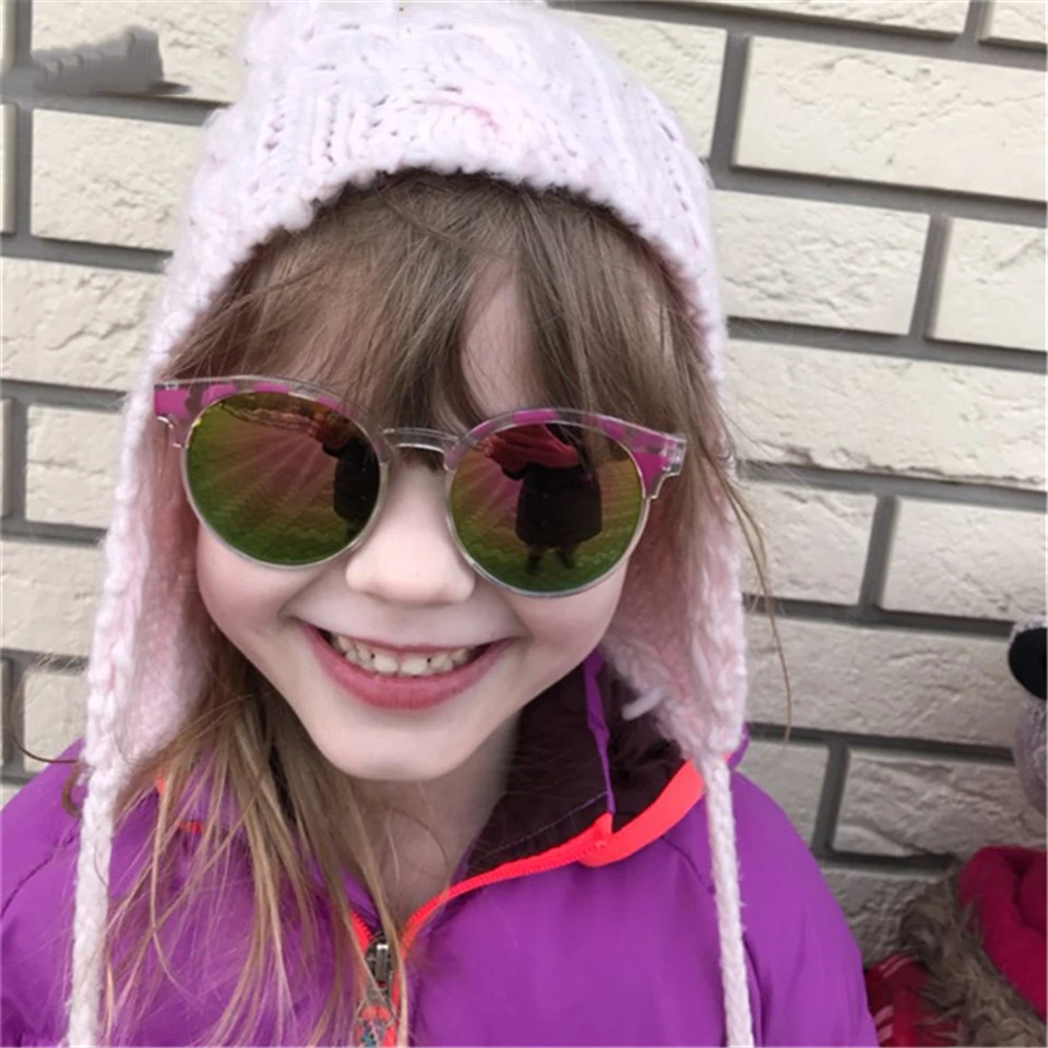 Rilixeshigh качество очки детские брендовые Детские солнцезащитные очки для девочек Дети очки UV400 очки прозрачные розовые солнцезащитные очки