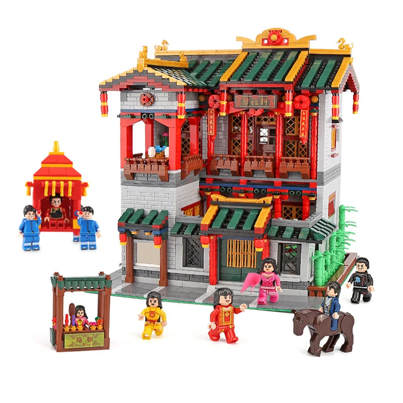 

XingBao 01003 3320Pcs Creative Chinese Style The XINYA Palace Set Educational Building Blocks Bricks Toys For Kids Model Gifts