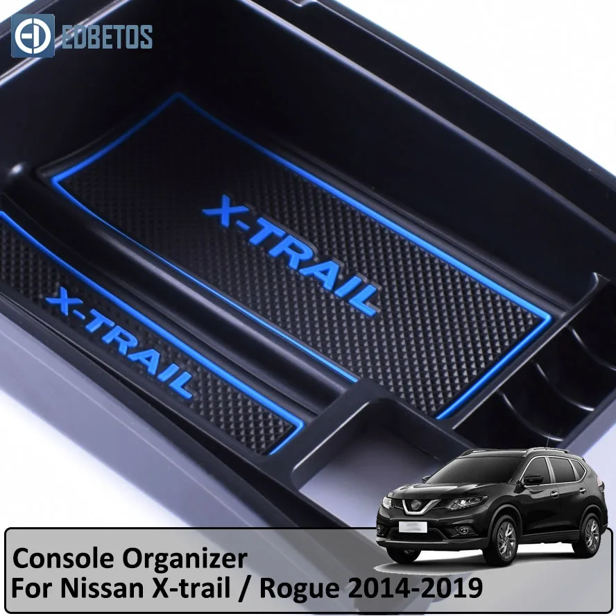 New Armrest storage box Glove box tray storage box For nissan X trail