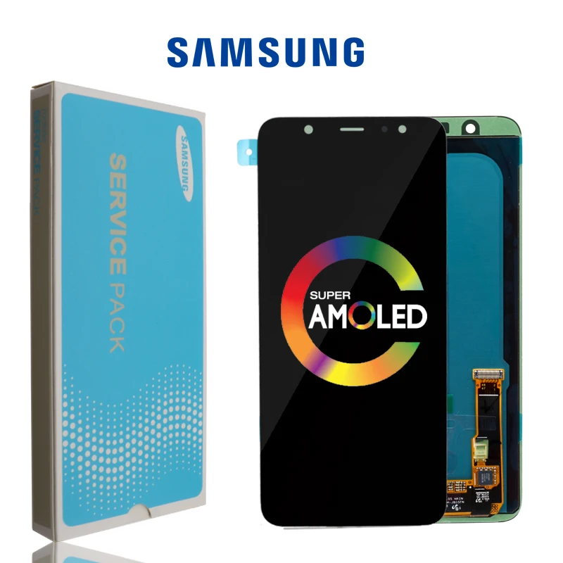 Супер AMOLED lcd для samsung Galaxy A6 дисплей A600F сенсорный экран дигитайзер панель сборка A6 Plus A6050 lcd A6050F дисплей